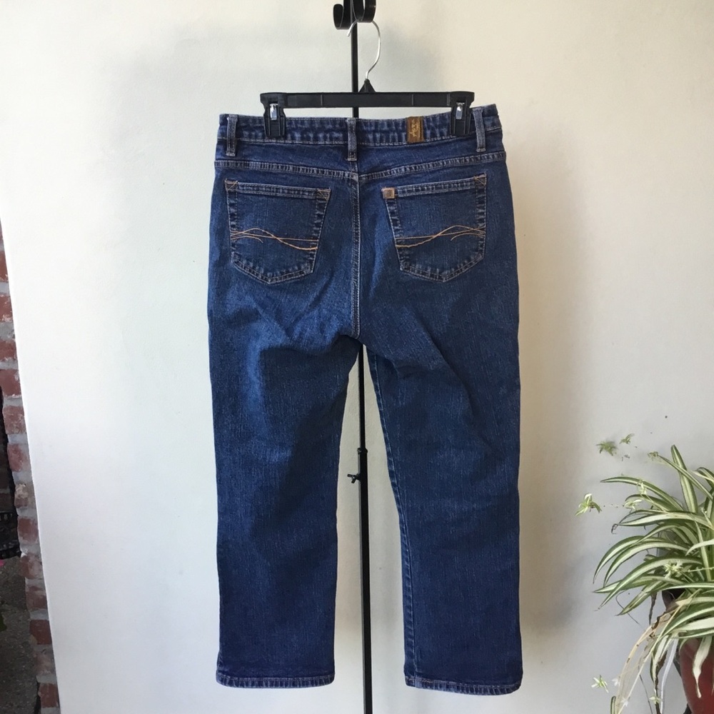 Aura / Wrangler Women's Boot Cut Blue Jeans Size 12 R - Short - Great Con…